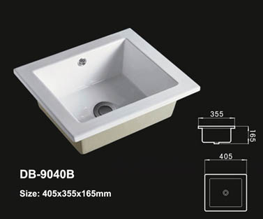 Drop In Vessel Sink,Over The Counter Sink,Above Counter Washbasin,Ceramic Drop In Sink,Drop In Hand Sink