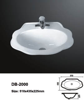 Drop Down Sink,Above Sink,Dropped In Basin,Above Counter Basin,Porcelain Drop In Sink