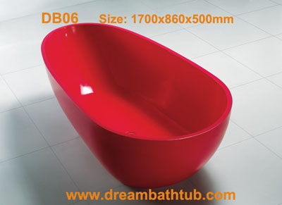 Artificial stone bathtub