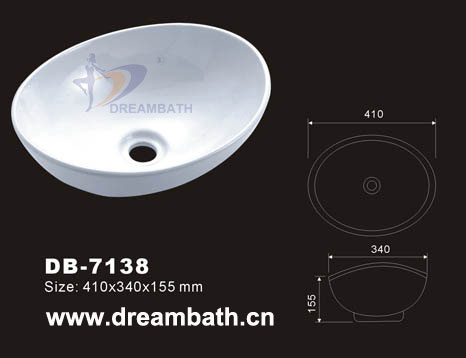 Oval Ceramic Sink