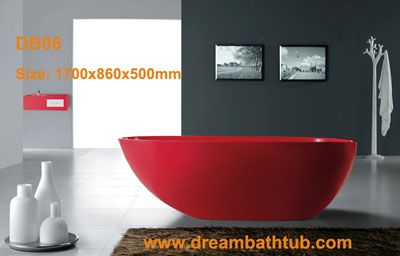 Man-made stone bathtub