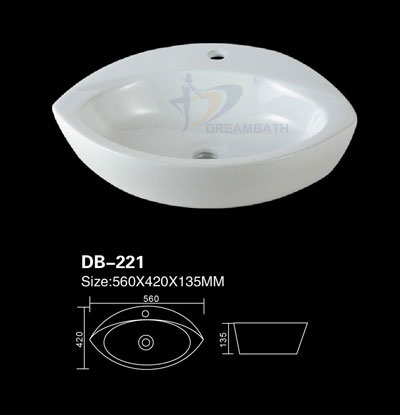 Oval Ceramic Basin